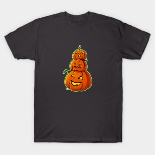 Stack of Pumpkins - Halloween T-Shirt